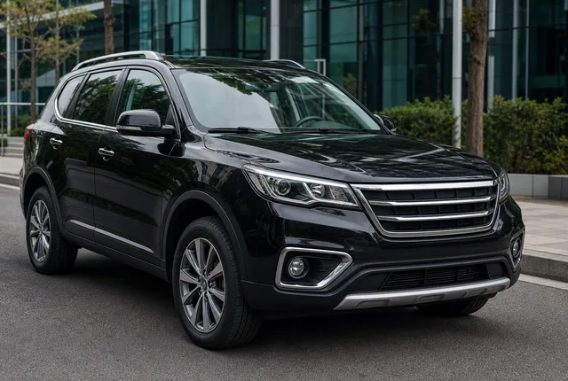 SUV preto anunciado